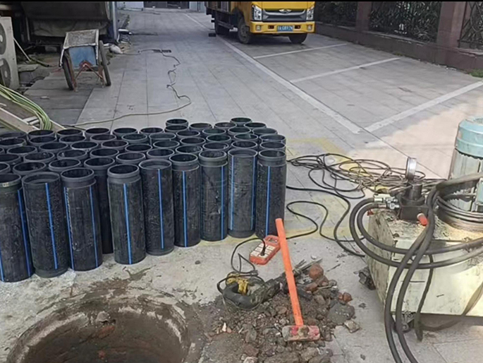 湖州PE置换管厂家 DN315置换管 非开挖管短管置换